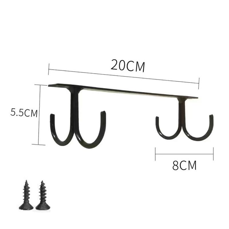 

Подставка для чашки на кухне, подставка для кружки под шкафом, 4 крючка под полкой, подвесная сушилка для бара, кухонная утварь, бытовая техника