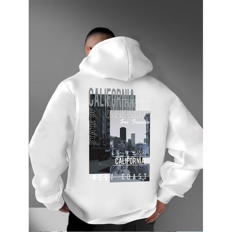 Unisex Oversized Hoodie With Bold Back Print Streetwear Style Men Women Casual Winter Wear
