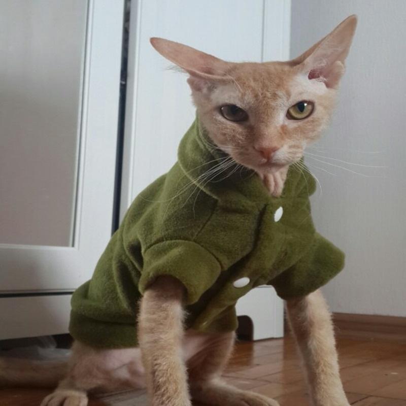 Pet Cat Clothes for Costume Pajamas Party Dressing Up Dog Clothes Coat Hoodies Clothes