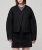 Musinsa Standard Woman Women'S Boucle Collarless Jacket [Black]