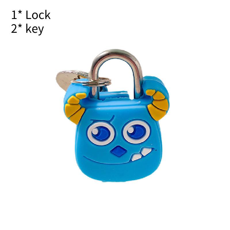 Colorful Cartoon Luggage Lock Mini Lock For Students Diaries And Zippers