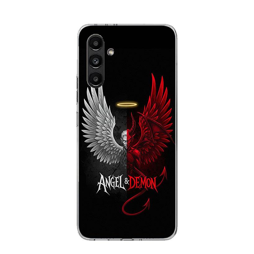 Angel Wings Devil Bad Phone Case For Samsung Galaxy A17 A16 A14 A15 A13 A57 A56 A54 A55 A53 A37 A36 A34 A35 A33 A26 A24 A25 A23