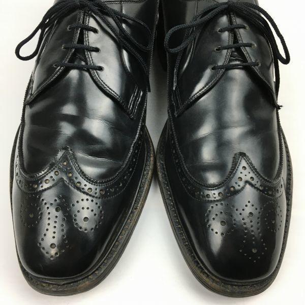 Vintage Sears Wingtip Business Shoes Black size 28.5-29.5 Men's(USED)