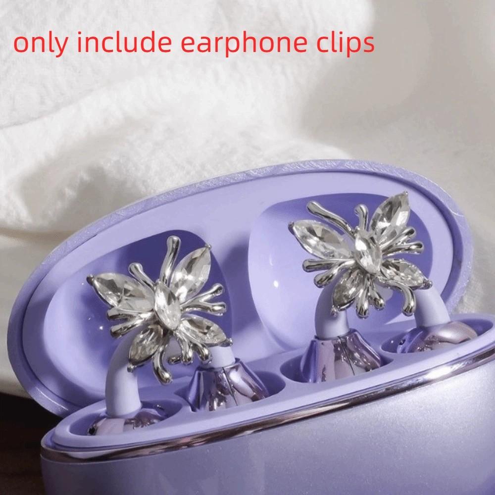 

Bow Elegant Headphone Accessories Removable Butterfly Earphone Decorations Party Style L