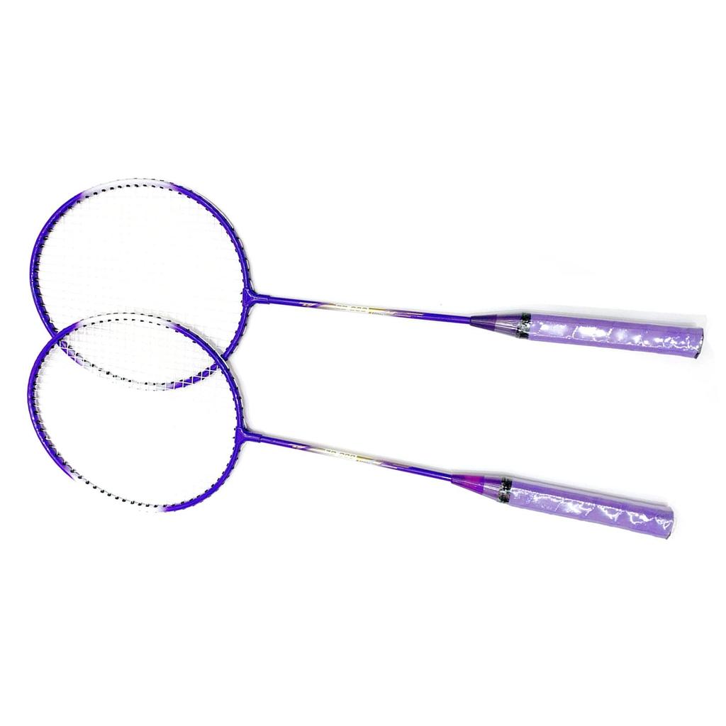 Badminton Durable Badminton Racket Iron Bending School Use Racket, Set, Ultra-Lightweight Alloy, Resistant, (Purple)