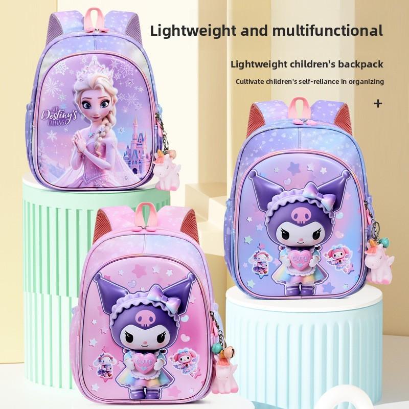 Elsa Kuromi Spider Man Einhorn Rucksack mit atmungsaktivem Oxford-Gewebe für Kindergartenkinder