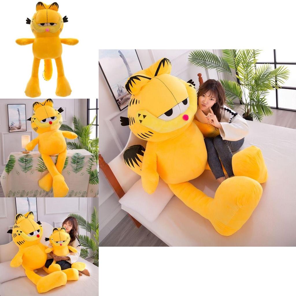 Riesiges Garfield-Katzen-Plüschtierkissen, perfekt als Geschenk für Kinder und Babys.