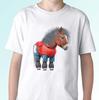 Horse Pony Kids Boys T-Shirt Tee Animal Top Funny Gift Art S S Kids Baby Sizes