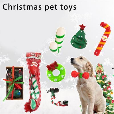 Festival Dog Chewing Toy Giftset for Pet Indoor Outdoor All Breeds Teething Chewing Rope Toy for Dog Entertainment