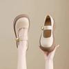 Muffin thick-soled Mary Jane shoes children's new autumn commuter single shoes light mouth versatile small leather shoes