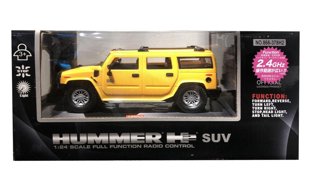 DOYUSHA 2.4GHz 1/24 Scale Radio Control Hummer H2 SUV Yellow No. 866-378H2 YELLOW