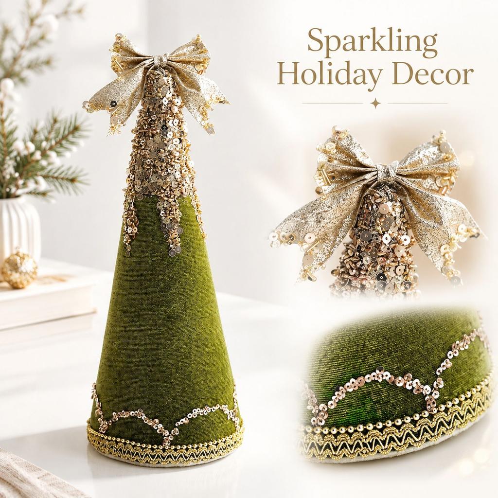 Christmas Foam Glitter, Tree Star and Shaped Hanging Ornaments for Holiday Decorations