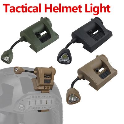 Tactical Helmet Light Nylon Energy Saving Hunting Military Helmet Flashlight MPLS CHARGE 3 Modes LED Airsoft Helmet Torch Lamp