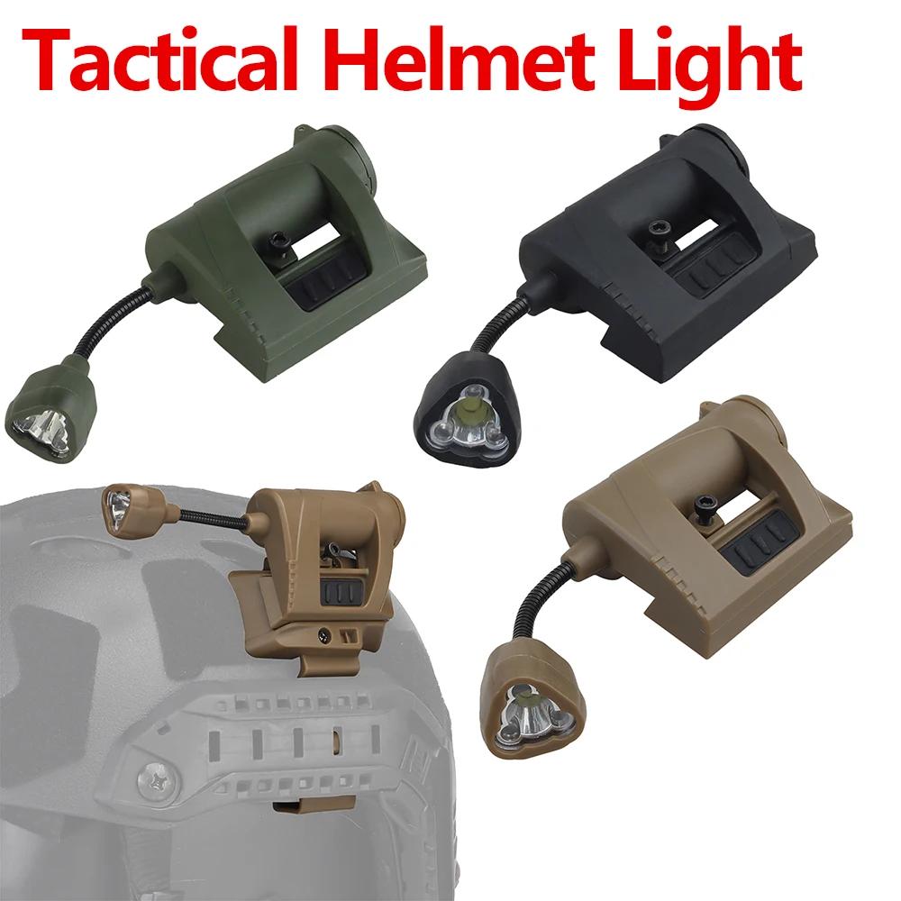 

Лампа для тактичного шолома Нейлоновий енергозберігаючий мисливський військовий шолом Ліхтарик MPLS CHARGE 3 режими LED Страйкбольний шолом Факел Лампа