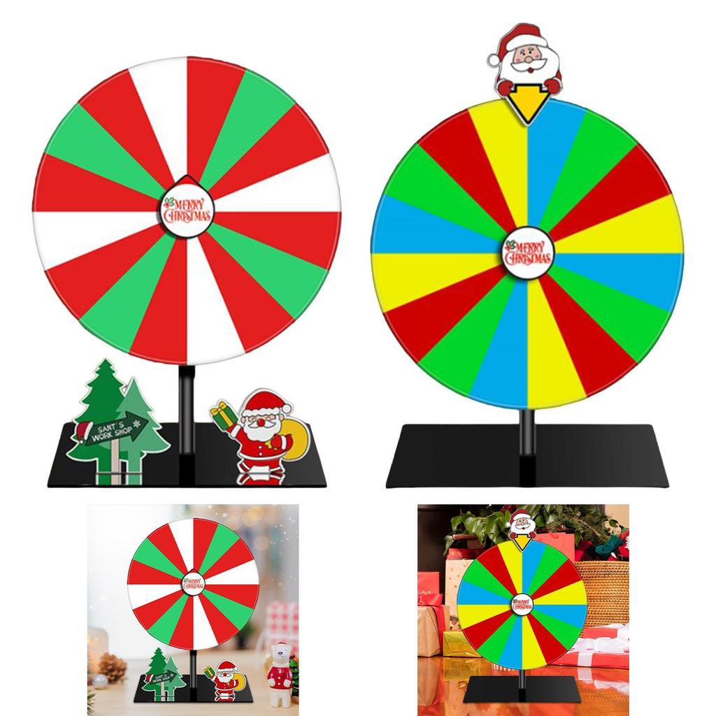 Rotating Wheel, Tabletop Roulette Wheel with Base Stand, Drinking Game Tabletop Rotating Wheel for Classroom Restaurant