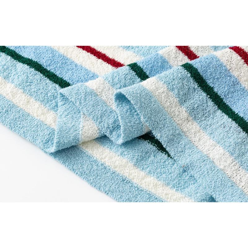 Damen Schlankmachendes Gestreiftes Kleid Sommer Locker Gerade Ärmellos Westenkleid