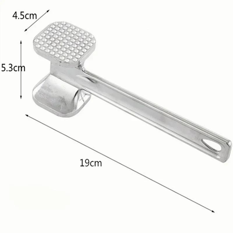 1Pcs Two Sides Loose Tenderizers Portable Steak Pork Tools Kitchen Gadgets Multifunction Meat Hammer Aluminum Alloy bobsburger
