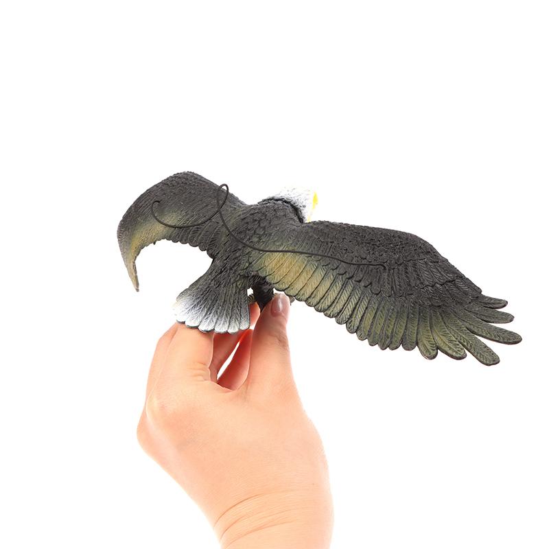 1 stk Utendørs Ørnfigur Henges opp Fugleskremsel Plast Ørnpynt Livaktig Flygende Fugl Hauk Lokkefugl Hage Fugleskremsel
