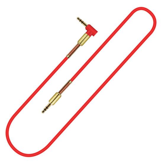 3.5mm Male AUX Straight Spring Cable Audio Adapter Cord for Car Speaker Phone