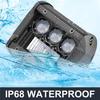 2Pcs 4'' 160W 16000LM CREE LED light Bar Quad row Spot Flood Beam Cubes Work Light