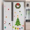 1 Set Santa Claus Garage Decoration Elk Atmosphere Decorative Christmas Fridge Magnets Holiday Cartoon Refrigerator