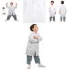Camice da Laboratorio Bianco per Bambini Traspirante e Confortevole Perfetto per la Scuola o il Gioco