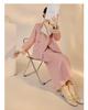 New Chinese Embroidered Wool Coat & Skirt Set - Women's NY027