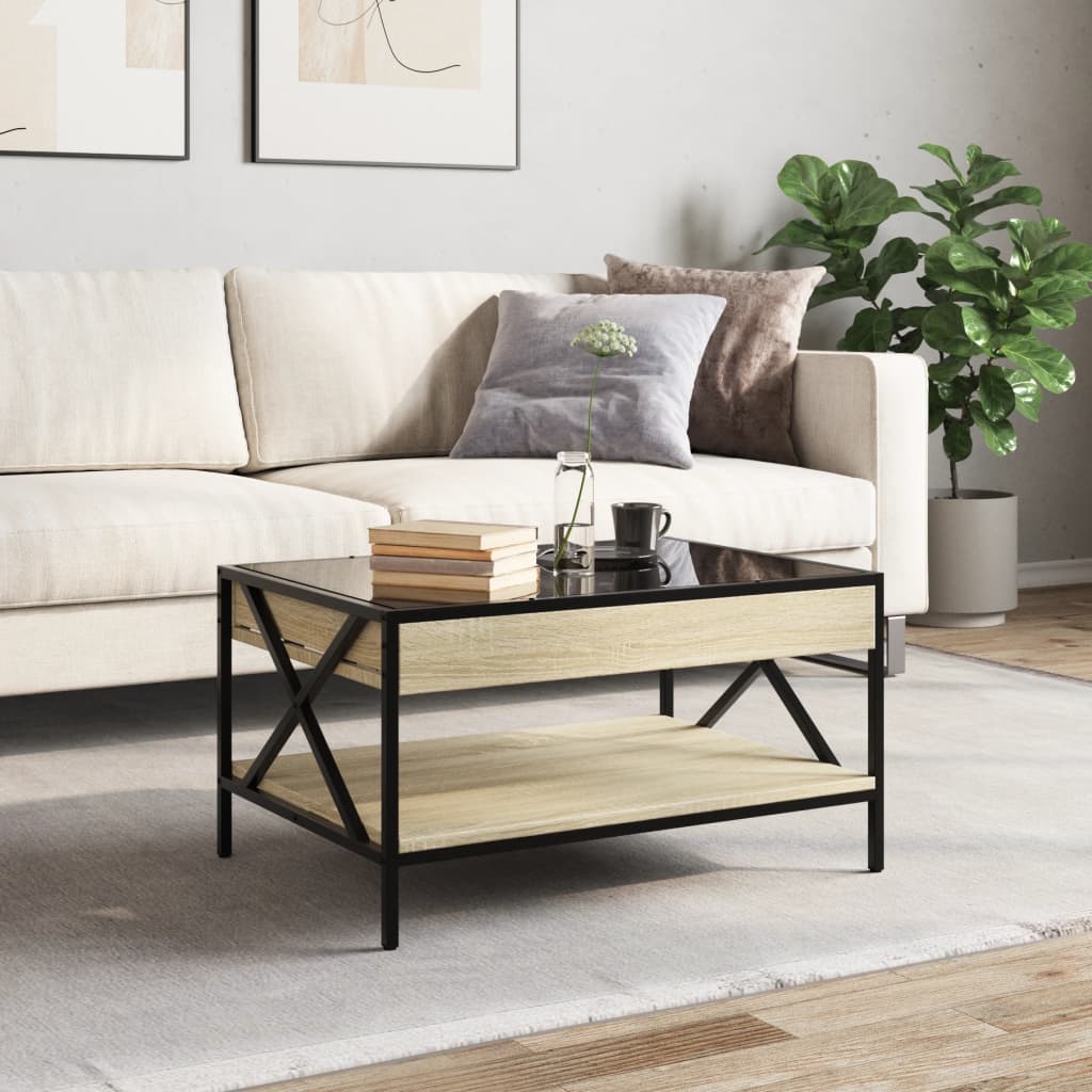 Infinity LED Coffee Table in Sonoma Oak 70 x 50 x 38 cm