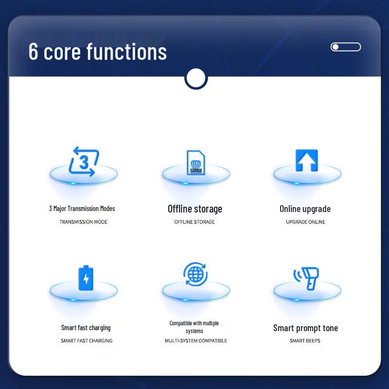 Comy YC200D Wireless Bluetooth 1D/2D Barcode Scanner
