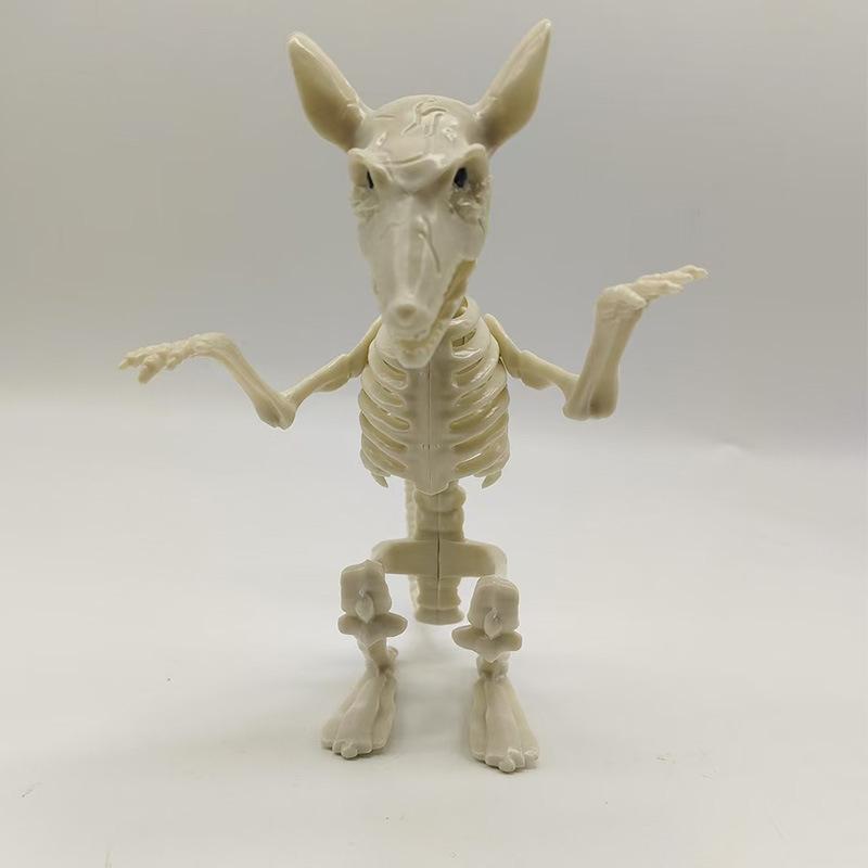 Halloween Scene Decorations Animal Skull Skeleton Ornament Simulation Plastic Crow Mouse Scorpion Decorative Props