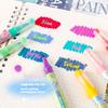 Kit 6 Pezzi Penne Evidenziatori Magici Bicolore Cambia Colore Pastello Diario Studente Scrapbooking Pittura Fai da Te Creazione Scuola Kawaii