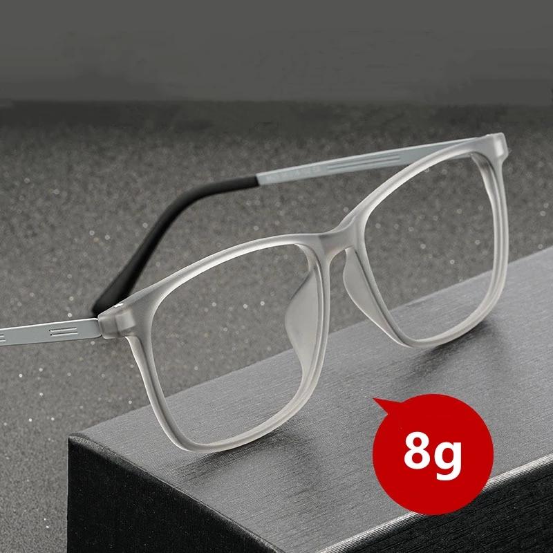 Ultra-light Fashion TR90 Glasses Frame Flexible Pure Titanium Myopia Optical Eyeglasses Frame Men