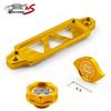 JDM Gold Engine Oil Filler Cap + Radiator Cap + Battery Tie Down For Honda Acura