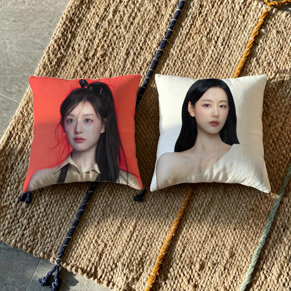 K-Kim Ji-Won Cushion Cover Fabric Soft Furnishing,Pillowcase, Cushion Cover, Sofa Pillow, Home Decoration