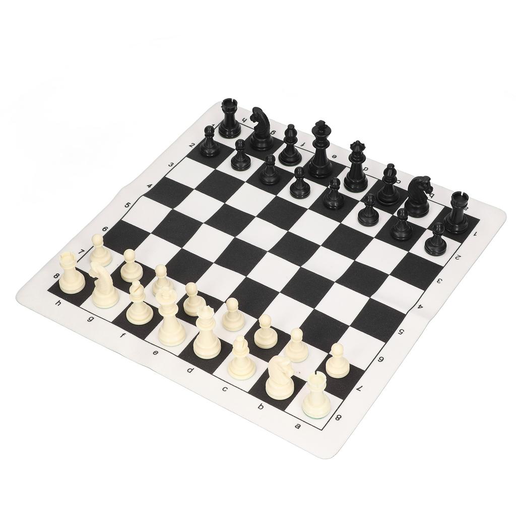 Chess Set Plastic International Chess Set Black And White Checkerboard Set With A Storage Bag