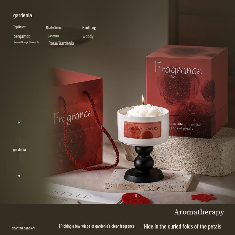 Aromatherapy Candle & Ceramic Diffuser Gift Set for Bedroom & Hotel Standard