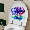 Halloween Colorful Laser Personalized Skull Glass Window Home Festival Decoration Stickers