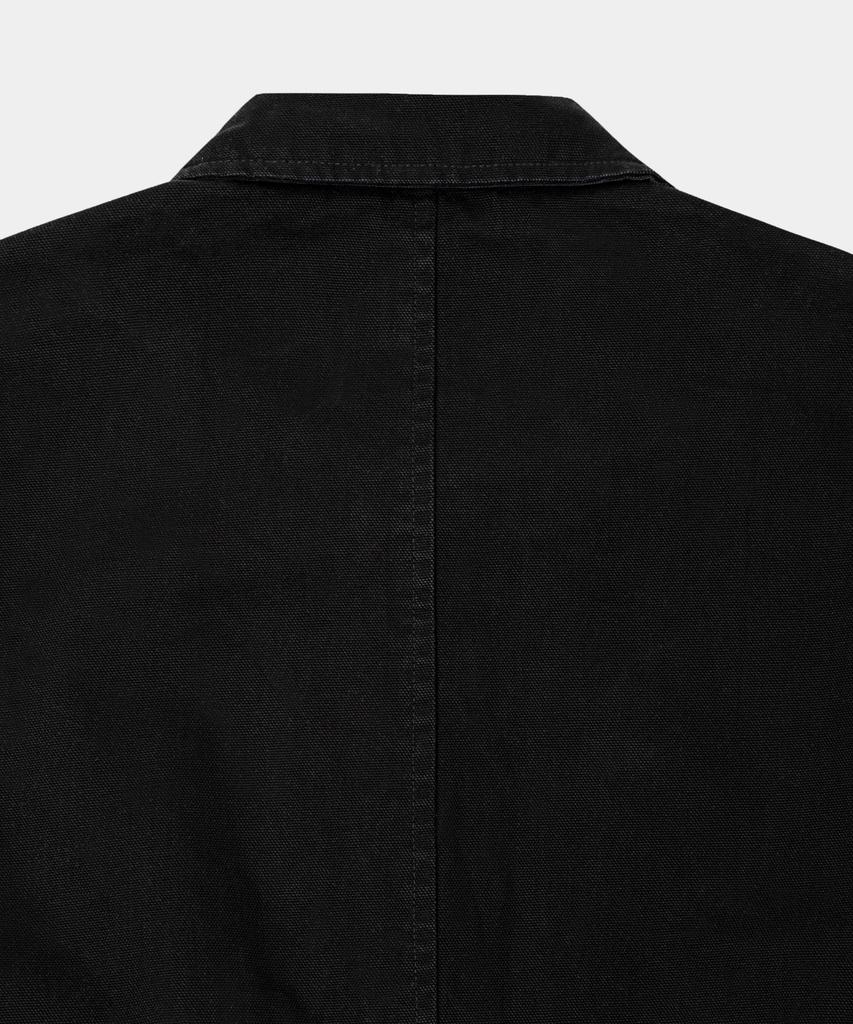 LETTERCOMO Washed Work Crop Blouson Jacket Black