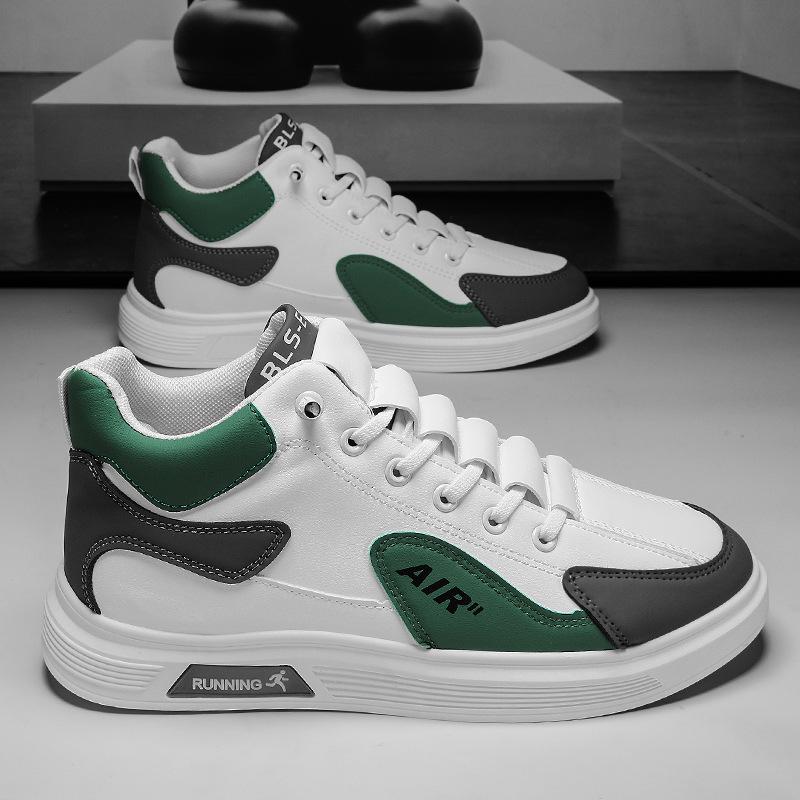 

2025 new spring and autumn men s shoes fashion high-top casual sports board shoes outdoor versatile men s one-pedal trendy shoes 44