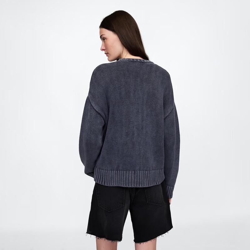 Gap Women's Cotton Ribbed Crew Neck Sweater