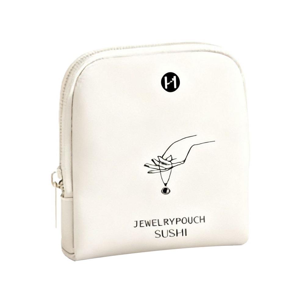 

Portable PU Leather Jewelry Packing Bag Large Capacity Multi-layer Jewelry Storage Case Storage Bag Travel бежевий