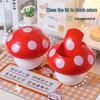 Mini Mushroom Swing-Lid Desktop Trash Can