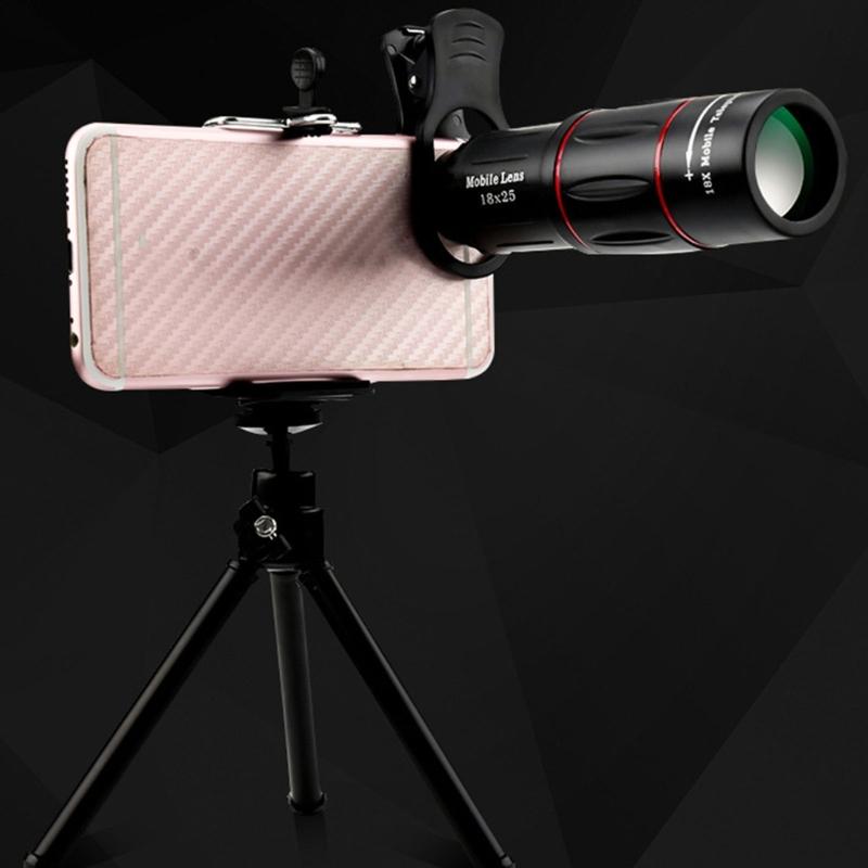 Professional 18X Telephoto Telescopic Zoom Lens Fit for Phone Capture Clear Shots from a Distance with High Powered Lens