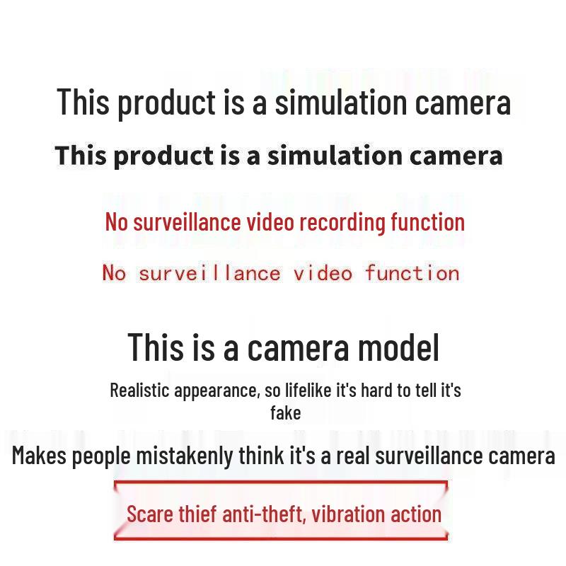 4-Pack Dummy Surveillance Cameras: Indoor/Outdoor, White, Flashing Light