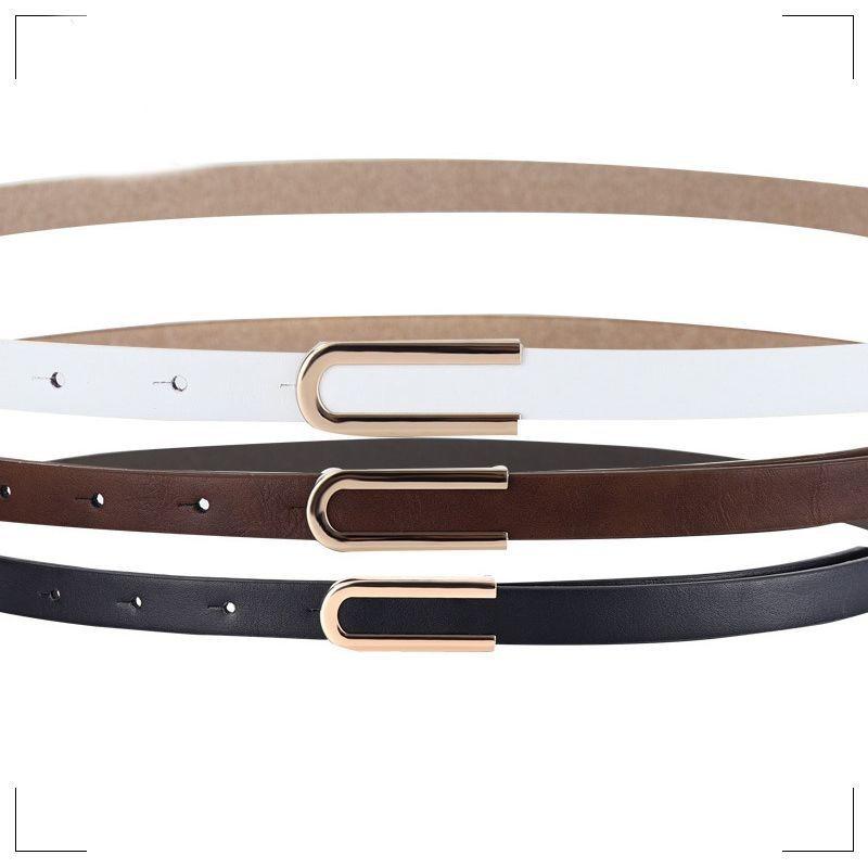 Stylish Women's Letter Belt With Smooth Buckle Perfect For Dresses And Jeans