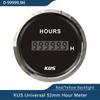 KUS 52mm 2" Engine Hour Meter Gauge with Backlight 12V 24V 99999.9h