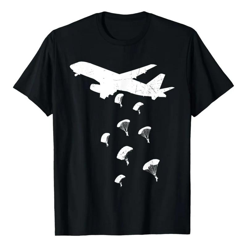 Fallschirmjäger-T-Shirt Fallschirmspringer Armee Luftlandetruppen Fallschirm