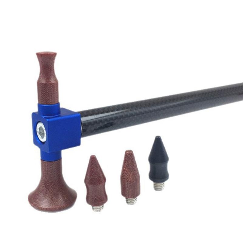 Knocking Pen with Interchangeable Tips Magnetic Car Sheet Metal Dent Repair Leveling Pen Automotive Repair Tool