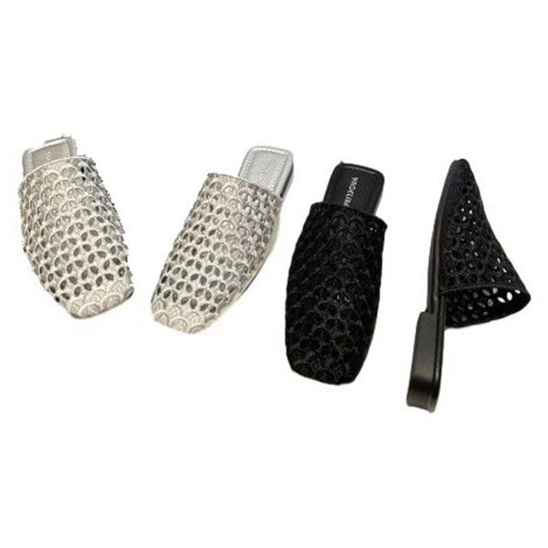 Women s Mules Mesh Openwork Flat Sandals Pumps Sabot Spring/Summer/Autumn Slippers Indoor/Outdoor Running Casual Shoes Soft