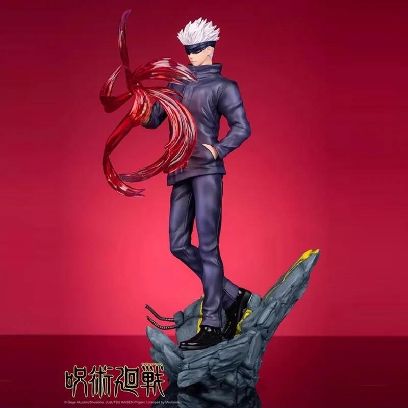 Anime Jujutsu Kaisen Manga Gojo Satoru Figure PVC Collection Toy Gift 11.8in